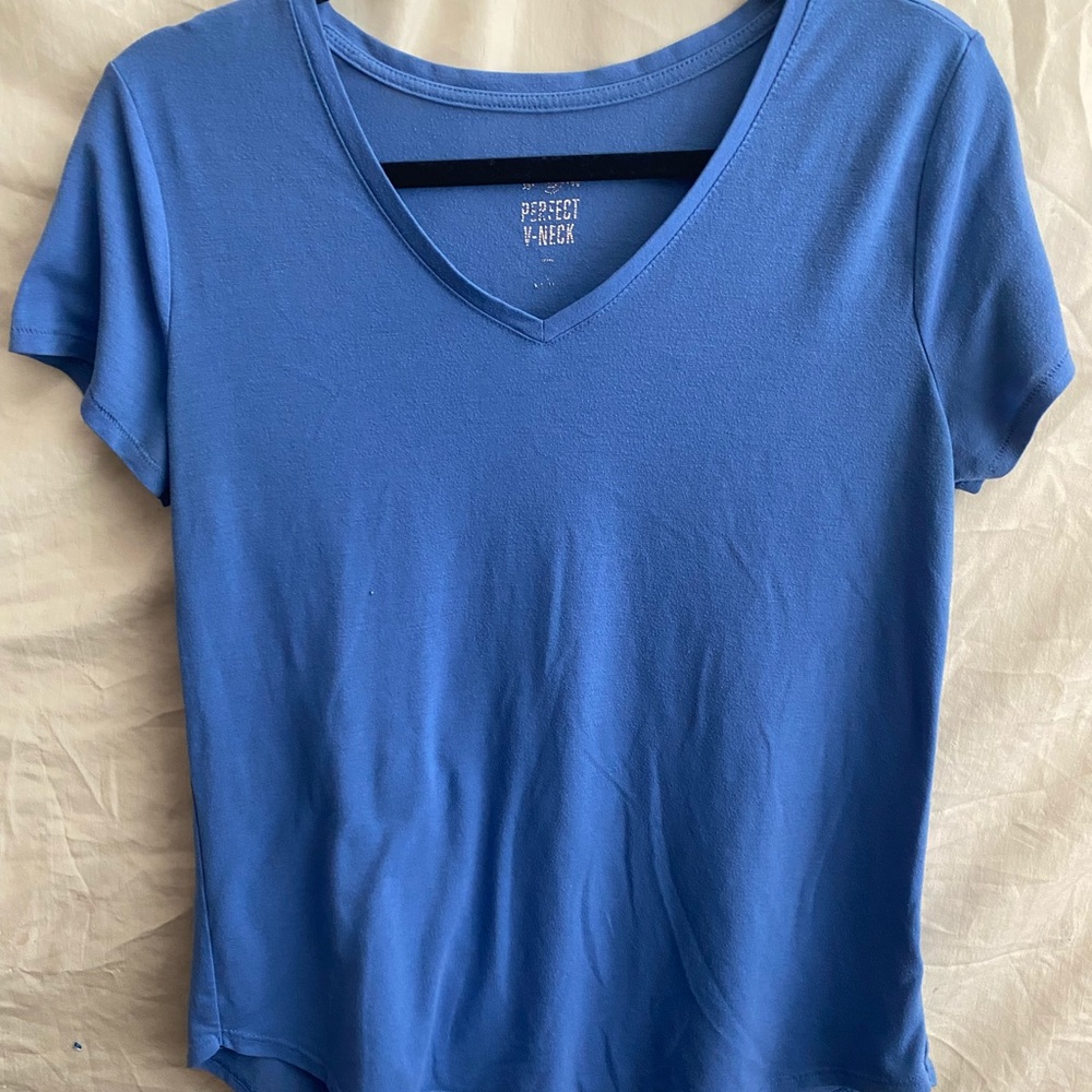 Blue v neck
